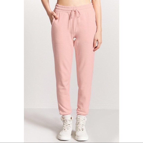 Forever 21 Pink Fleece Joggers - Picture 1 of 2
